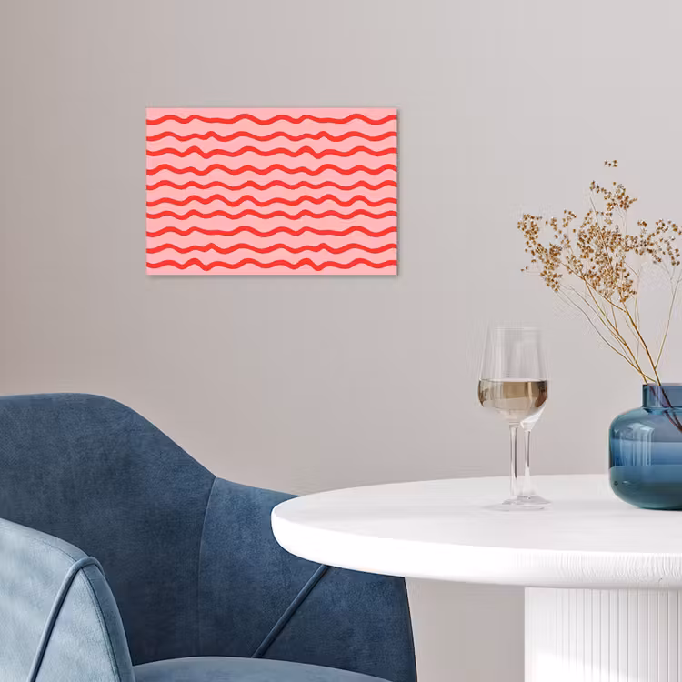 Speels - Patroon - Rood poster papier klein 62 -sfeer3