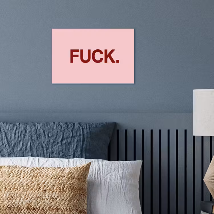 Statement - Krachtig - Roze poster papier klein -sfeer2
