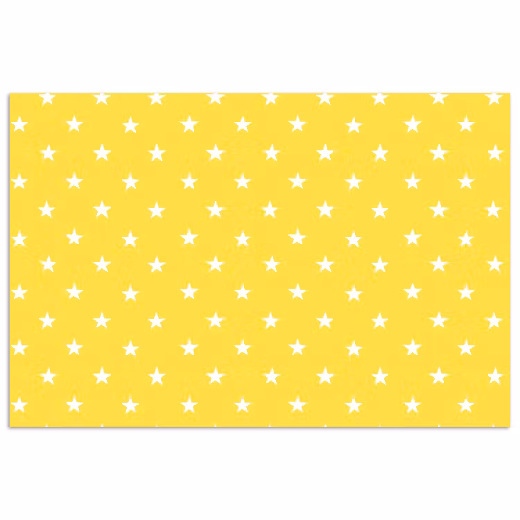 Sterren - Patroon - Minimalistisch - Geel poster papier klein 62 -3d