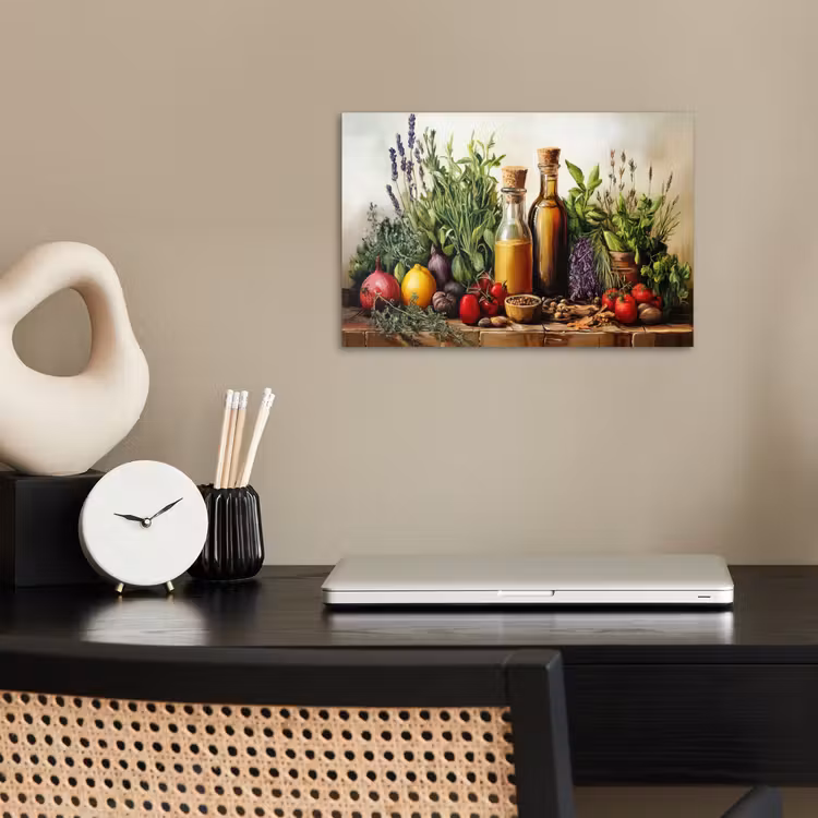 Stilleven - Kruiden - Specerijen - Fruit - Kleurrijk poster papier klein -sfeer1