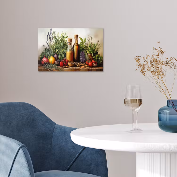 Stilleven - Kruiden - Specerijen - Fruit - Kleurrijk poster papier klein -sfeer3