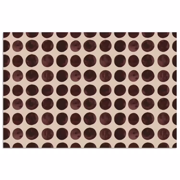 Stippen - Patroon - Bruin poster papier klein 62 -3d