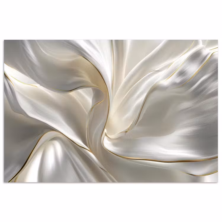 Stof - Plooien - Goud poster papier klein -3d