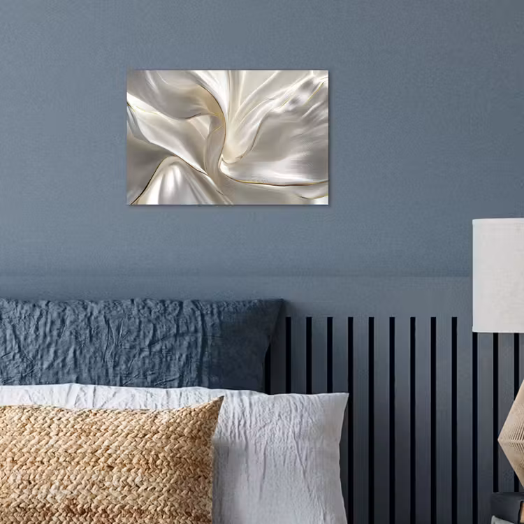 Stof - Plooien - Goud poster papier klein -sfeer2