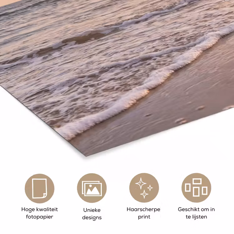 Strand - Branding - Wolken poster papier klein -closeup_NL