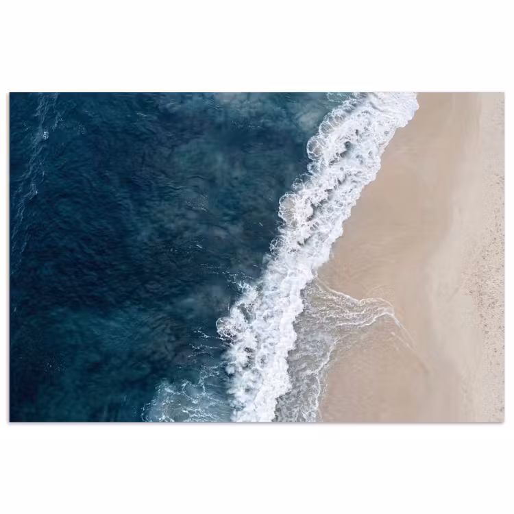 Strand - Zee - Golven poster papier klein -3d