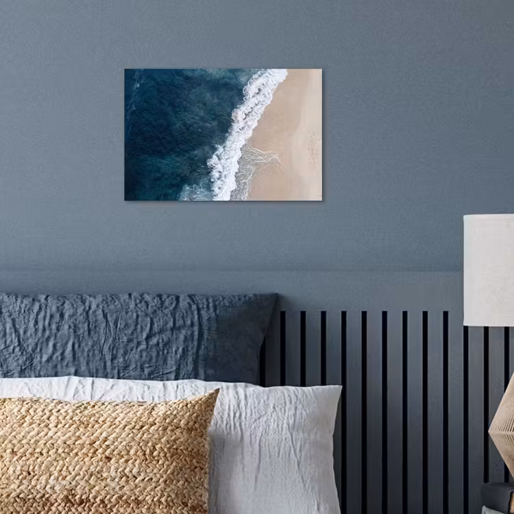 Strand - Zee - Golven poster papier klein -sfeer2