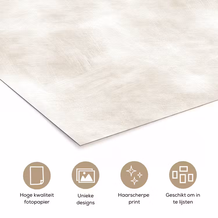 Subtiel - Structuur - Beige poster papier klein 62 -closeup_NL