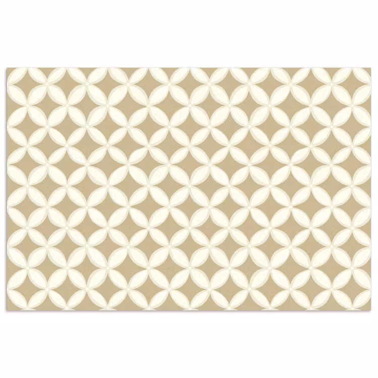 Symmetrisch - Motief - Beige poster papier klein 62 -3d
