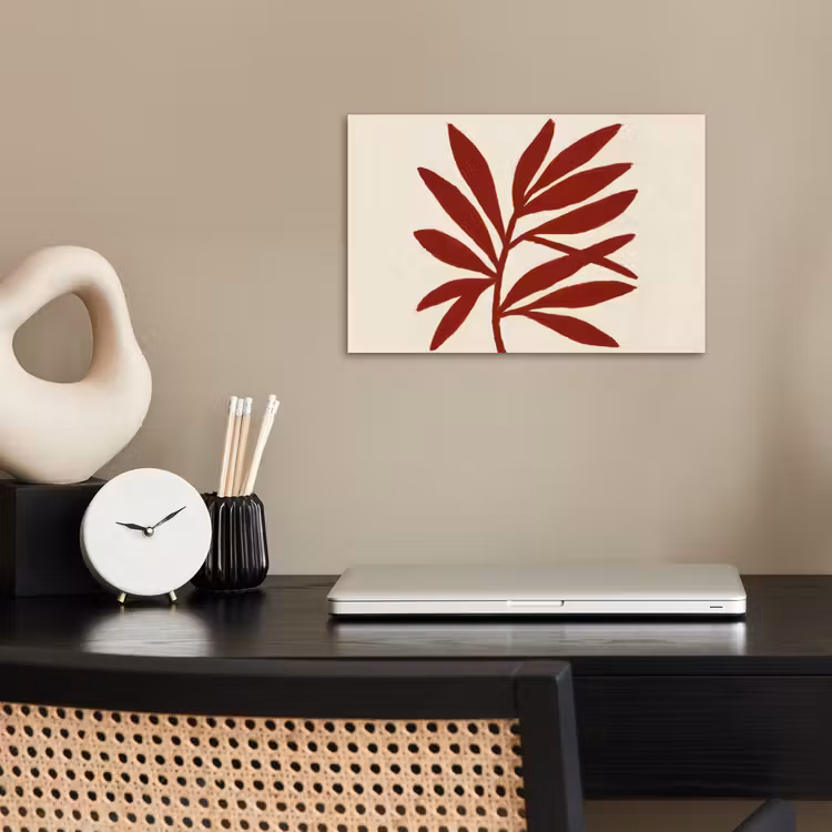 Tak - Bladeren - Rood poster papier klein -sfeer1