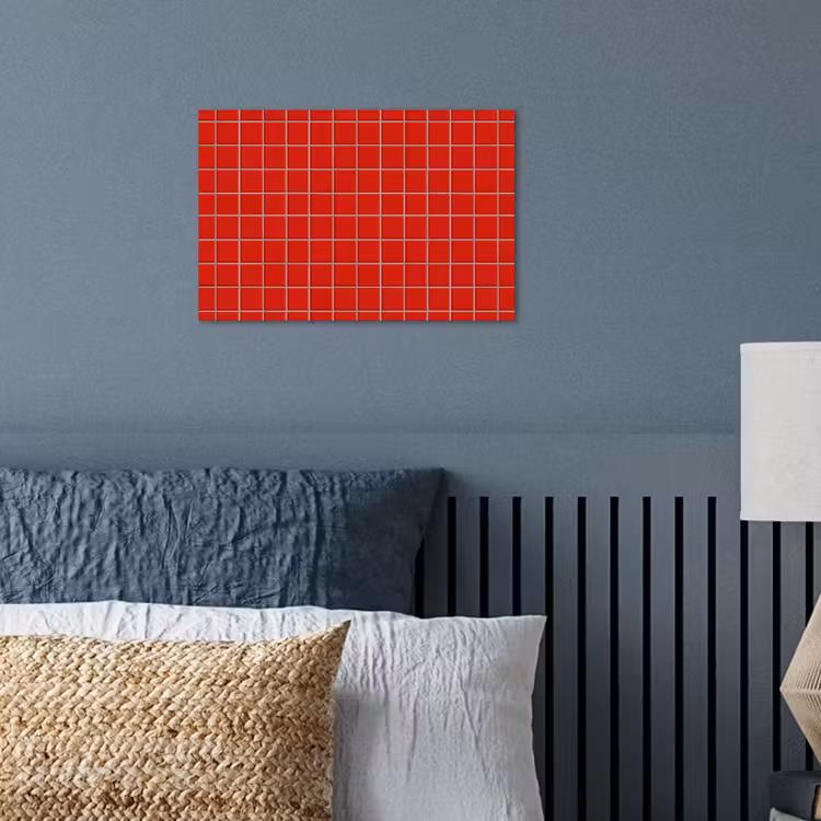 Tegel - Patroon - Kersen - Rood poster papier klein 62 -sfeer2
