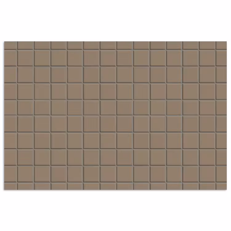 Tegel - Patroon - Taupe poster papier klein 62 -3d