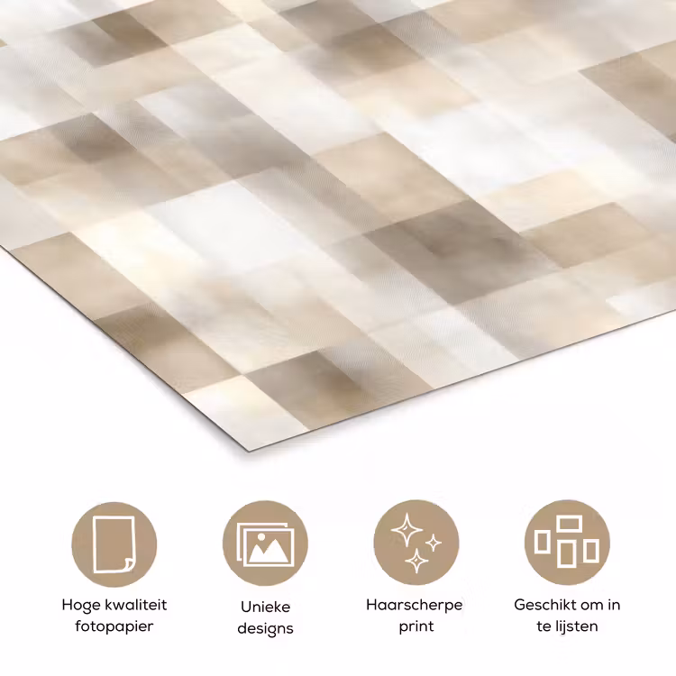 Textuur - Linnen - Beige poster papier klein 62 -closeup_NL