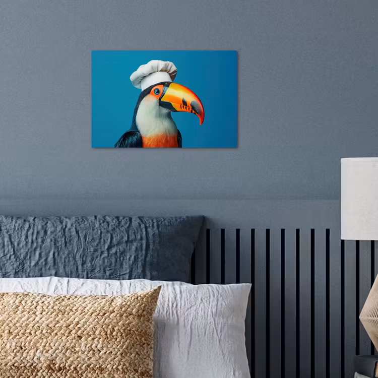 Toekan - Papegaai - Vogel - Koksmuts poster papier klein -sfeer2