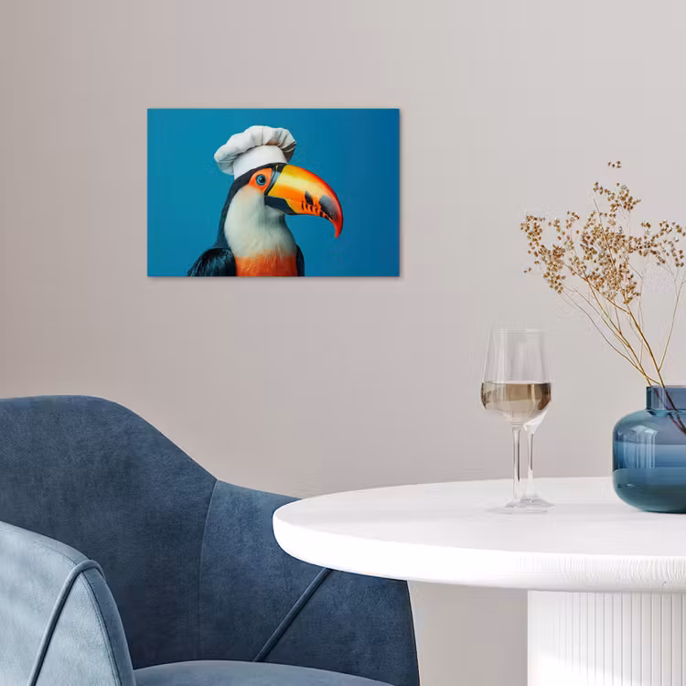 Toekan - Papegaai - Vogel - Koksmuts poster papier klein -sfeer3