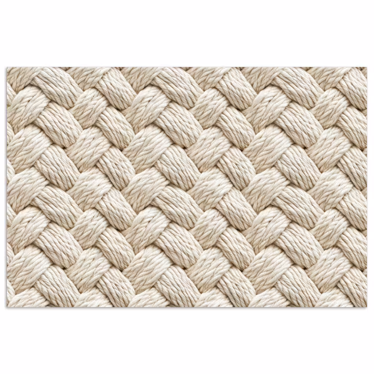 Touw - Gebreid - Beige poster papier klein 62 -3d