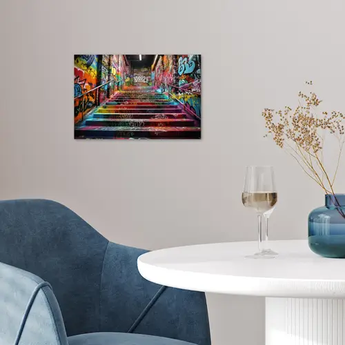 Trap - Graffiti - Kleuren - Kunst poster papier klein -sfeer3