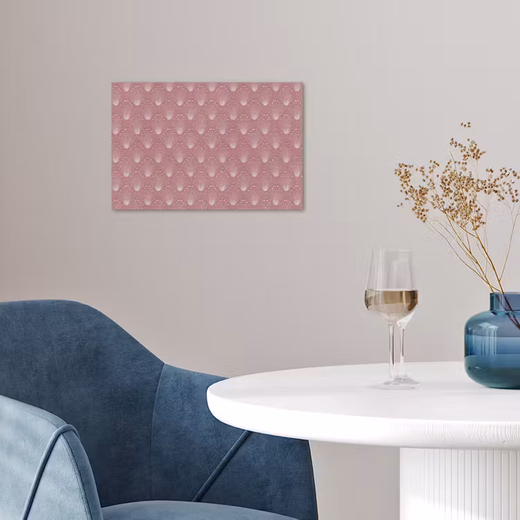 Trendy - Patroon - Roze poster papier klein 62 -sfeer3