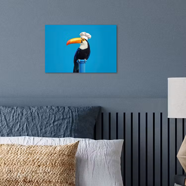 Tucan - Sokkel - Vogel - Koksmuts poster papier klein -sfeer2