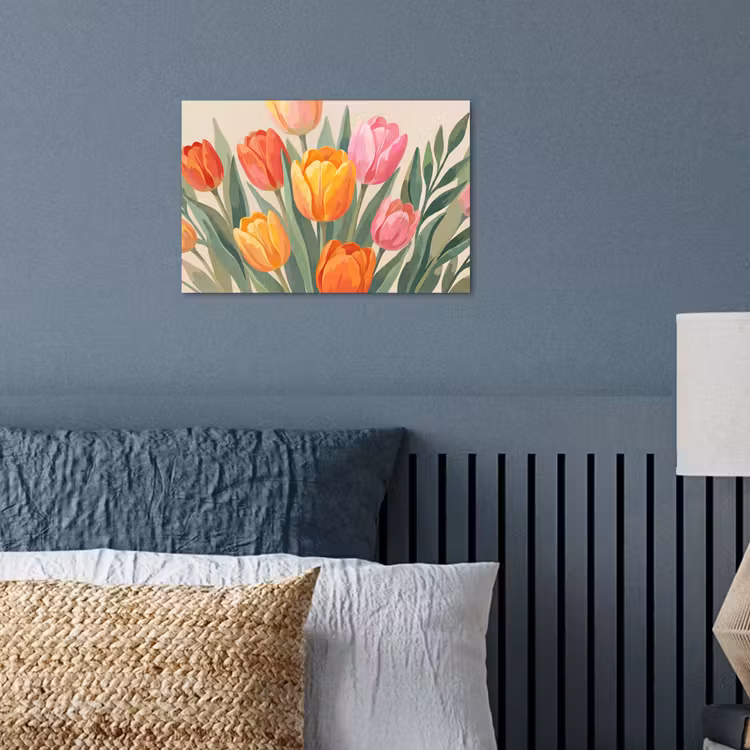 Tulpen - Abstract - Kleurrijk poster papier klein -sfeer2