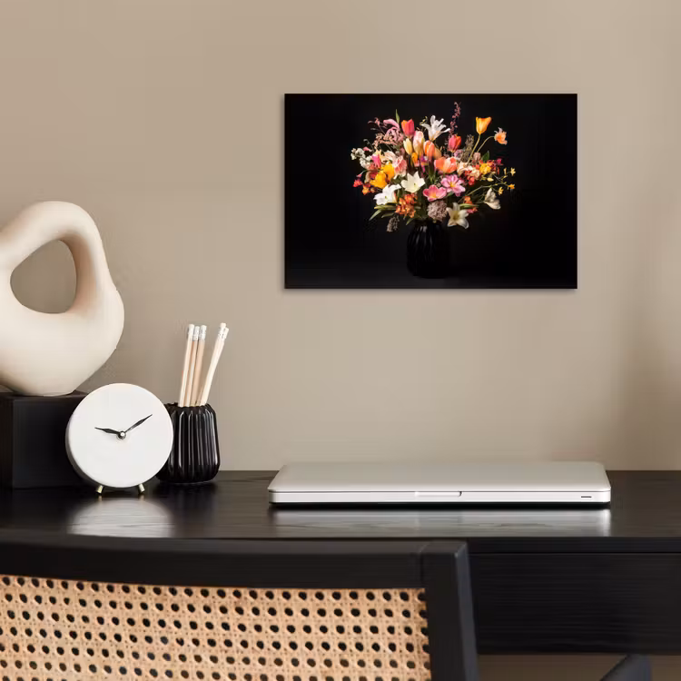 Vaas - Bloemen - Tulpen poster papier klein -sfeer1