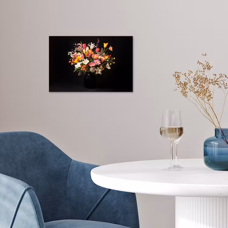 Vaas - Bloemen - Tulpen poster papier klein -sfeer3