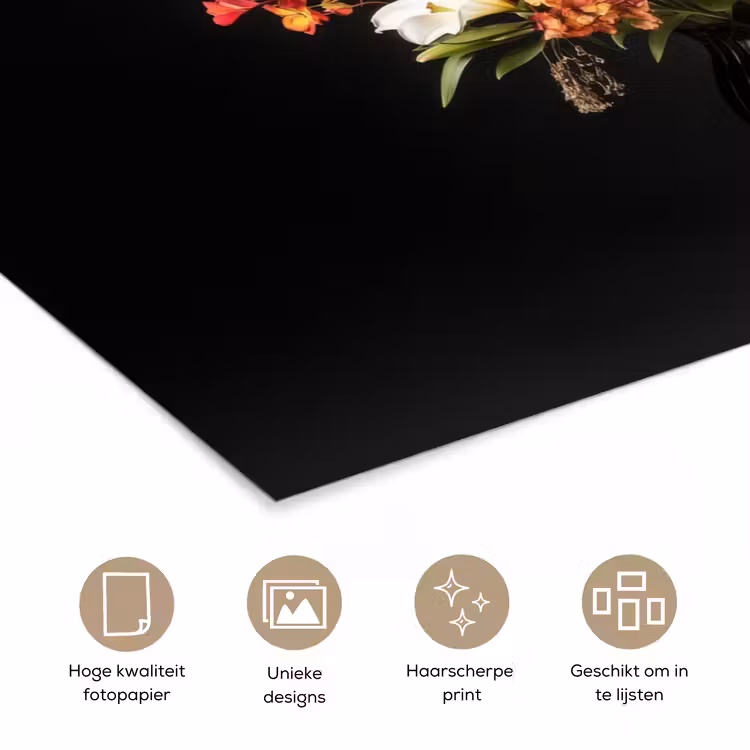 Vaas - Bloemen - Tulpen poster papier klein -closeup_NL