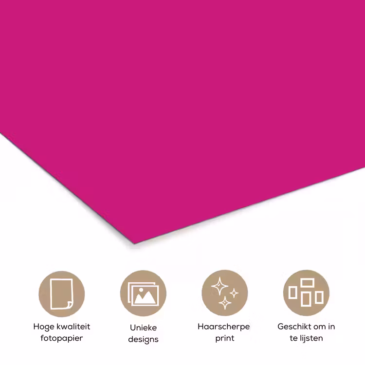 Velvet - Magenta - Roze poster papier klein 62 -closeup_NL