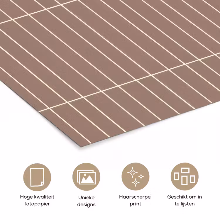 Verticaal - Wandtegel - Terracotta poster papier klein 62 -closeup_NL