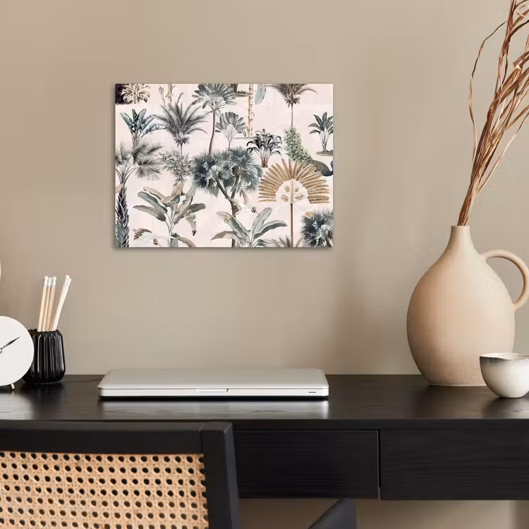 Inductie afdekplaat - Vintage - Jungle - Dieren - Natuur - Inductie beschermer poster papier klein -sfeer1
