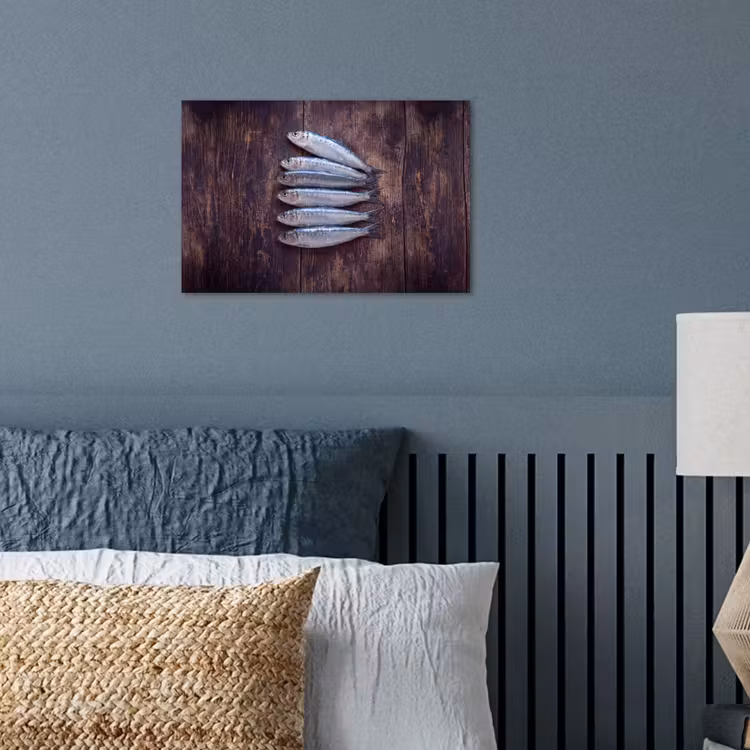 Poster - Vis - Hout - Eten - Vis - Hout - Eten poster papier klein