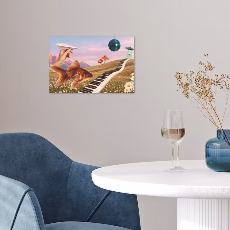 Poster - Vis - Natuur - Abstract - Vis - Natuur - Abstract poster papier klein