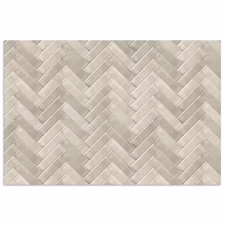 Visgraat - Wandtegel - Beige poster papier klein 62 -3d
