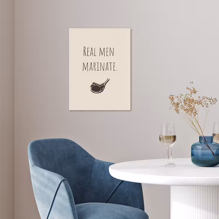 Vlees - Minimalistisch - Beige - Quote poster papier klein -sfeer3