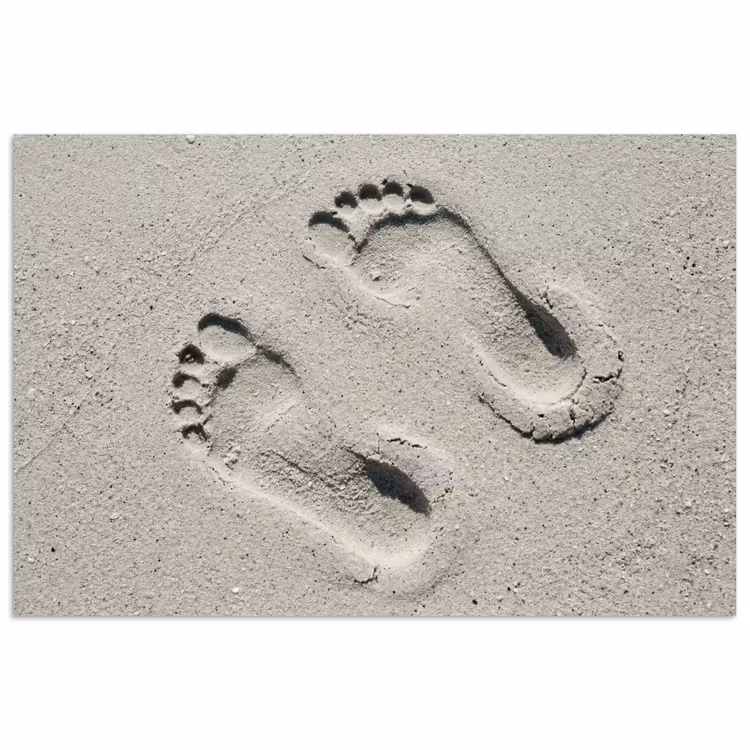 Voeten - Zand - Zee poster papier klein -3d