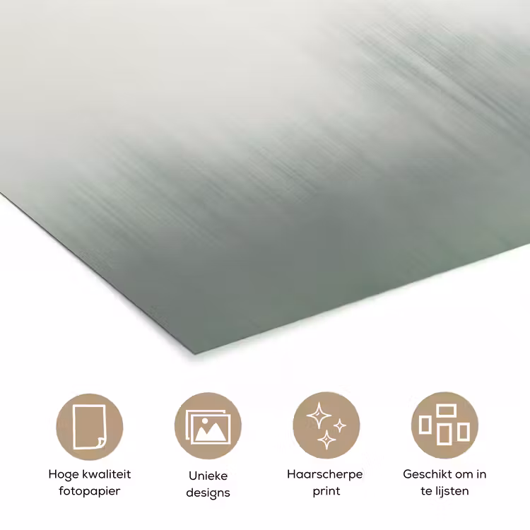Vogel - Vlucht - Natuur - Minimalistisch poster papier klein -closeup_NL