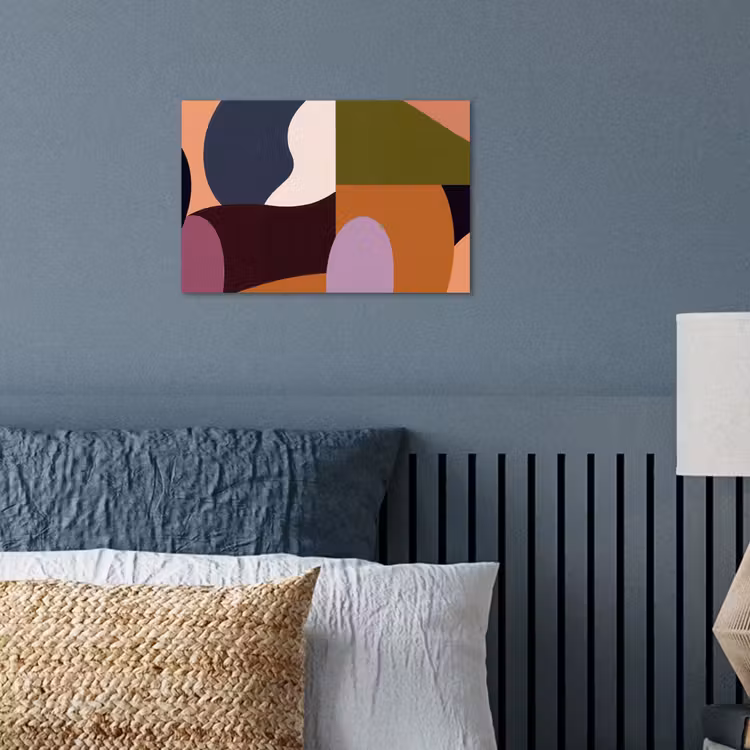 Vormen - Abstract - Kleuren - Vierkant poster papier klein -sfeer2