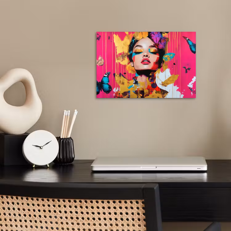 Vrouw - Abstract - Kleurrijk poster papier klein -sfeer1
