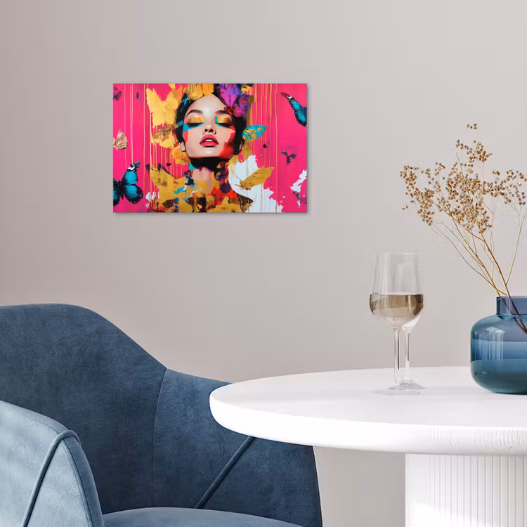 Vrouw - Abstract - Kleurrijk poster papier klein -sfeer3