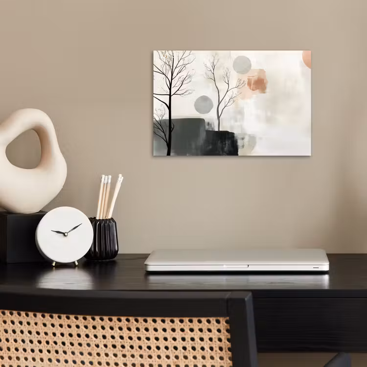 Wabi sabi - Beige - Plant poster papier klein -sfeer1