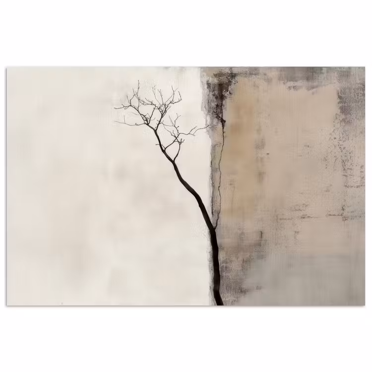Wabi sabi - Plant - Beige poster papier klein -3d