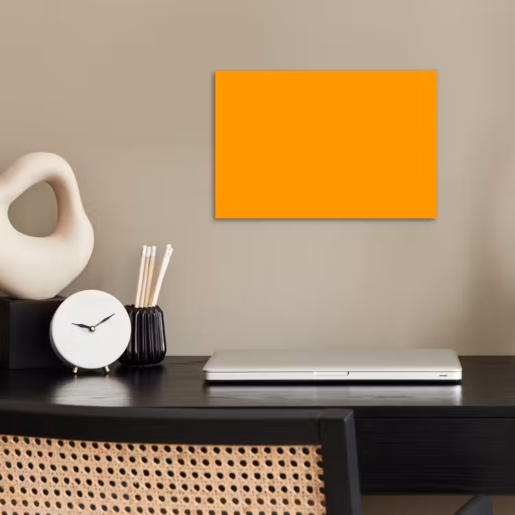 Warm - Ochre - Oranje poster papier klein 62 -sfeer1