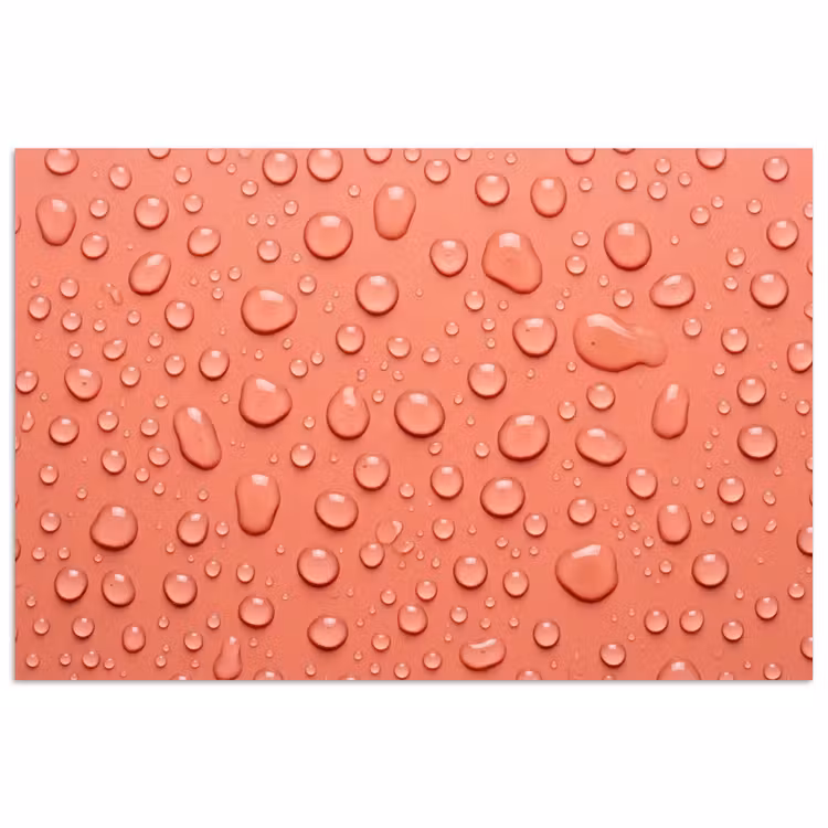 Water - Druppels - Roze poster papier klein -3d