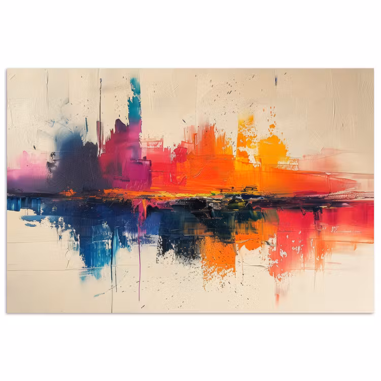 Watercolor - Kunst - Modern poster papier klein -3d