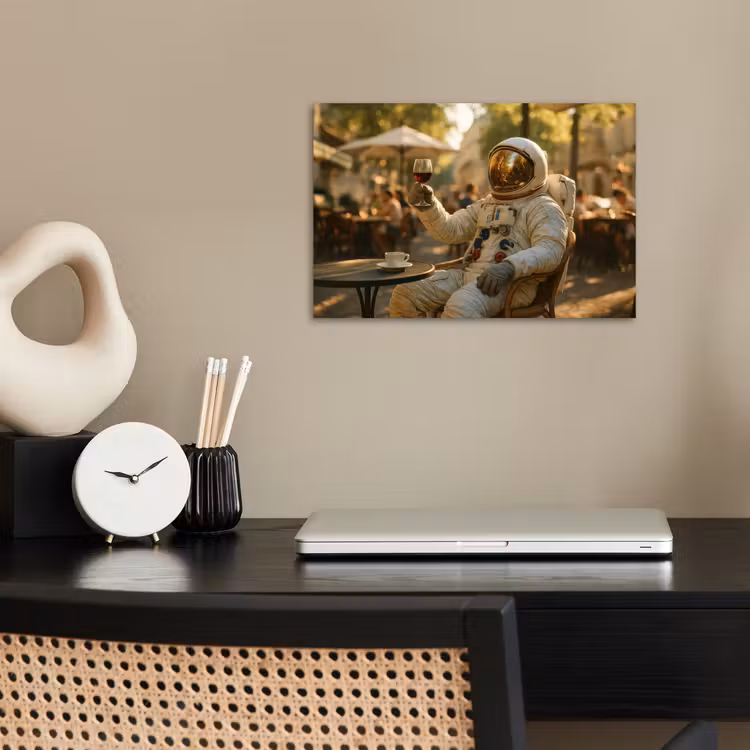 Wijn - Rood - Terras - Koffie poster papier klein -sfeer1