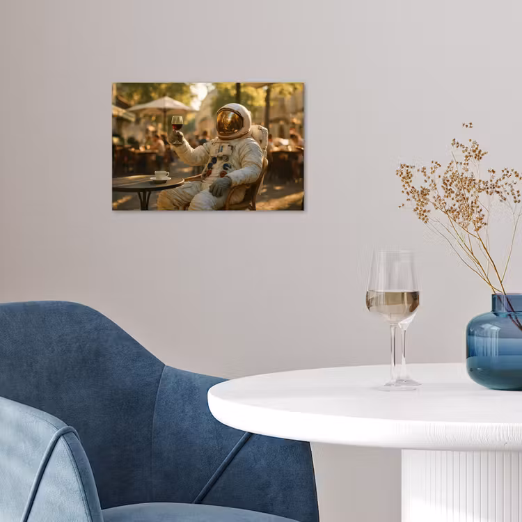 Wijn - Rood - Terras - Koffie poster papier klein -sfeer3