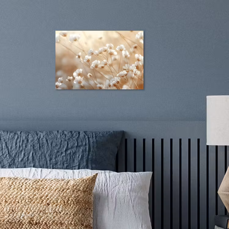 Wilde - Bloemen - Wit poster papier klein -sfeer2
