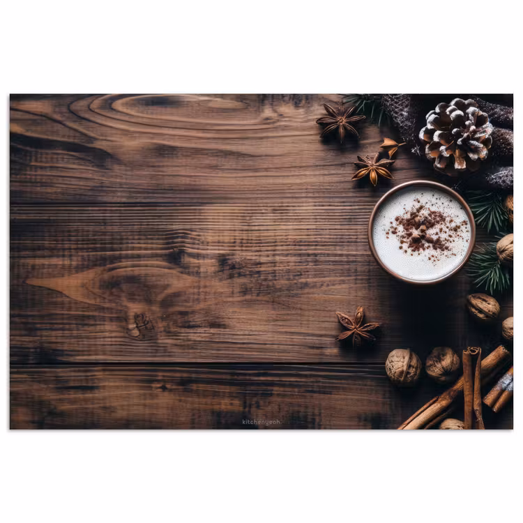 Winter - Houtlook - Stilleven poster papier klein -3d
