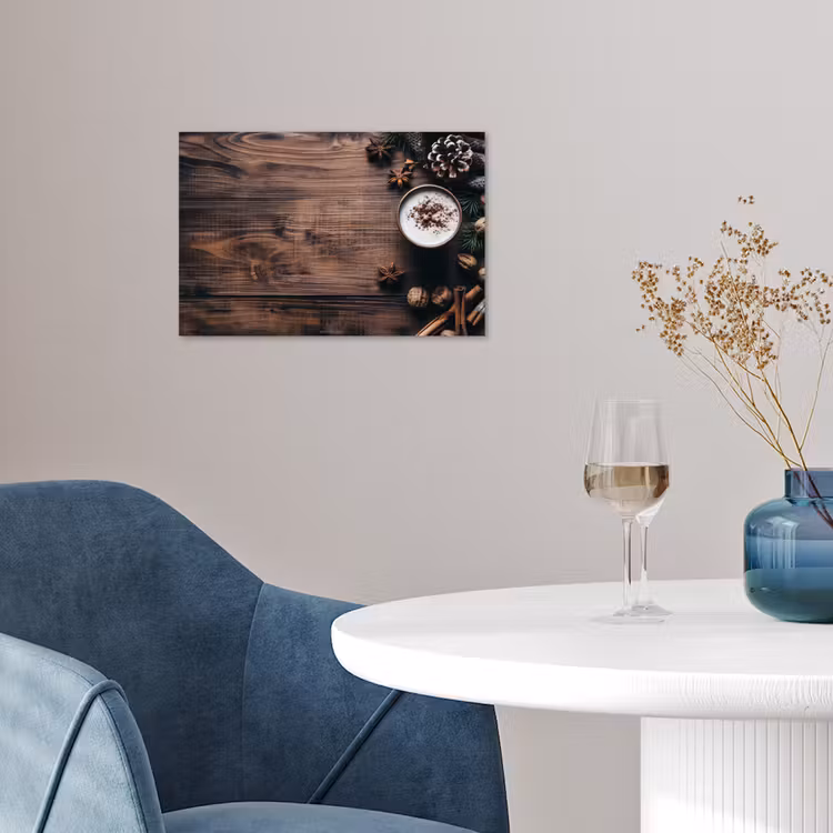 Winter - Houtlook - Stilleven poster papier klein -sfeer3