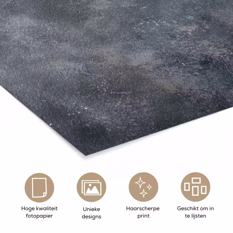 Winter - Hulst - Kerst - Beton poster papier klein -closeup_NL